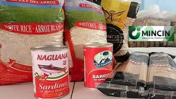 MINCIN informa entrega de módulo gratuito por la libreta de abastecimiento con arroz, granos y sardinas