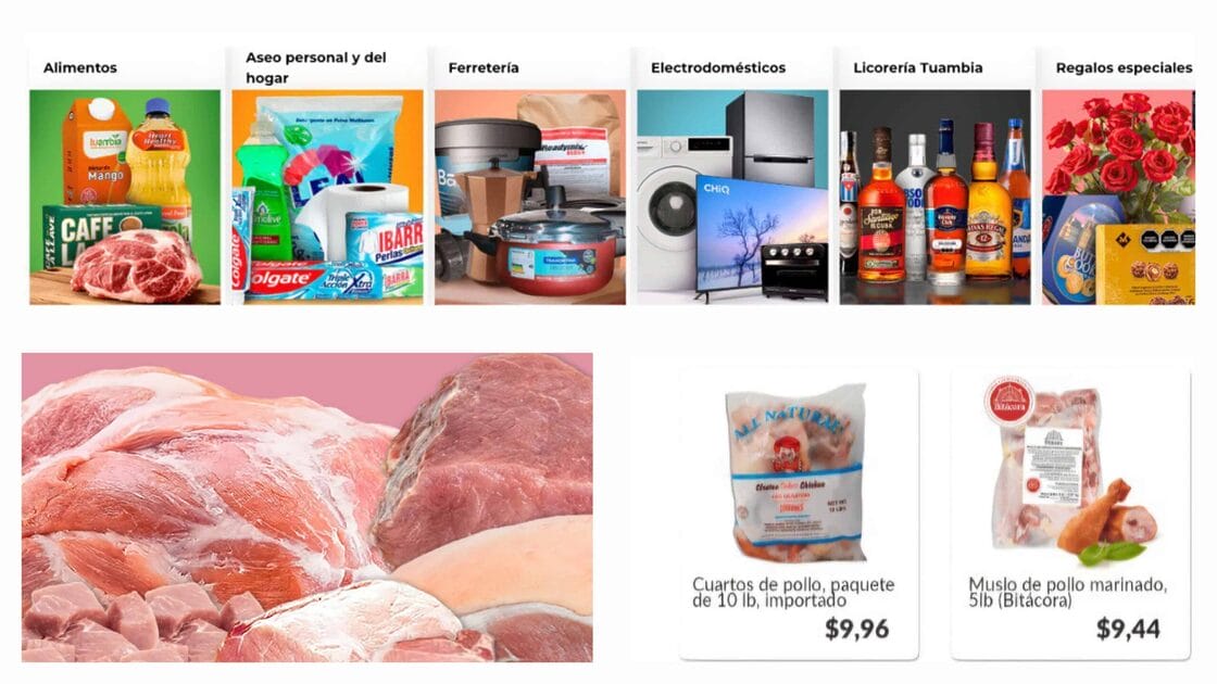 Tuambia: Take advantage of the offers from its extensive catalogue with delivery in Cuba