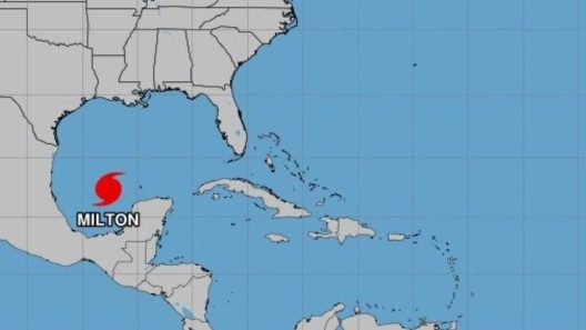 Alerta de Meteorología de Cuba sobre Huracán Milton (+ cono de trayectoria)