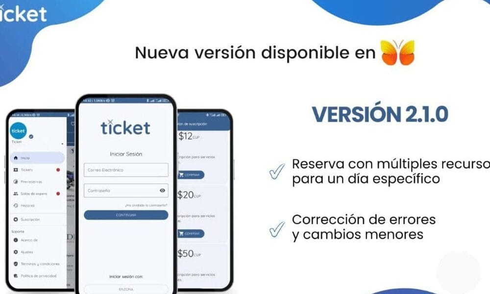 ticket nueva version