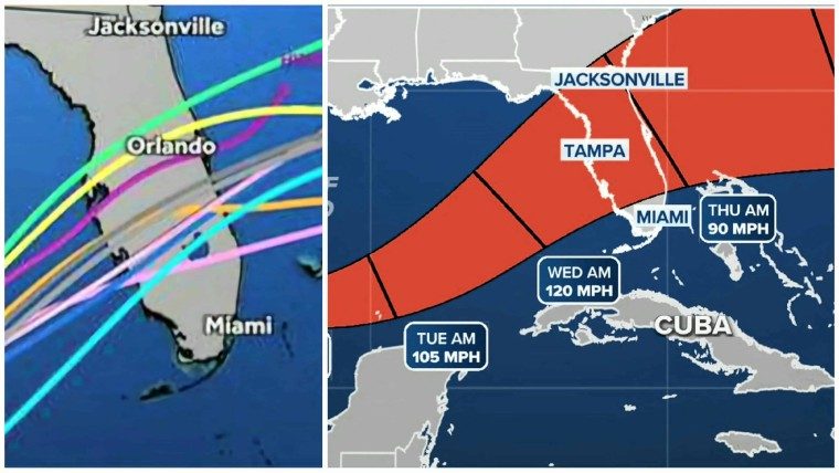Huracán Milton ya es categoría 3 y se sigue fortaleciendo camino a Florida: Tampa, Orlando y Miami en emergencia