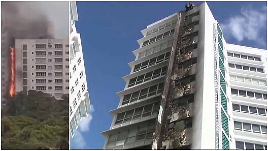 Incendio en Miami Beach en edificio de 12 pisos