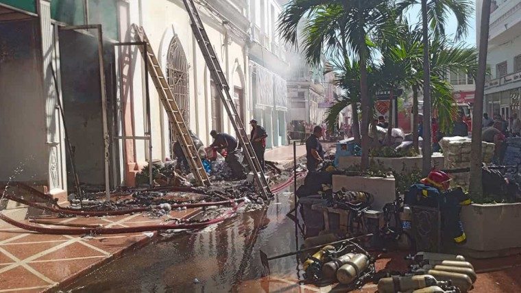 Incendio en tienda de Cienfuegos provocado por cortocircuito