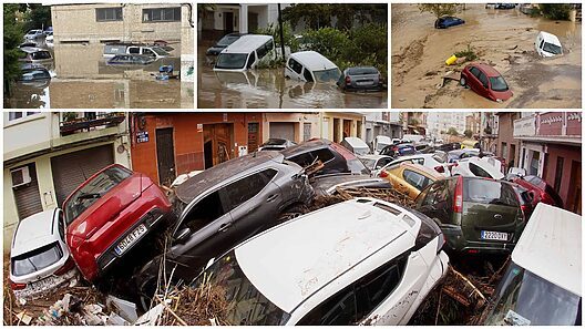Las conmovedoras imágenes que llegan desde España: ya son 64 los fallecidos  por inundaciones (VIDEO)