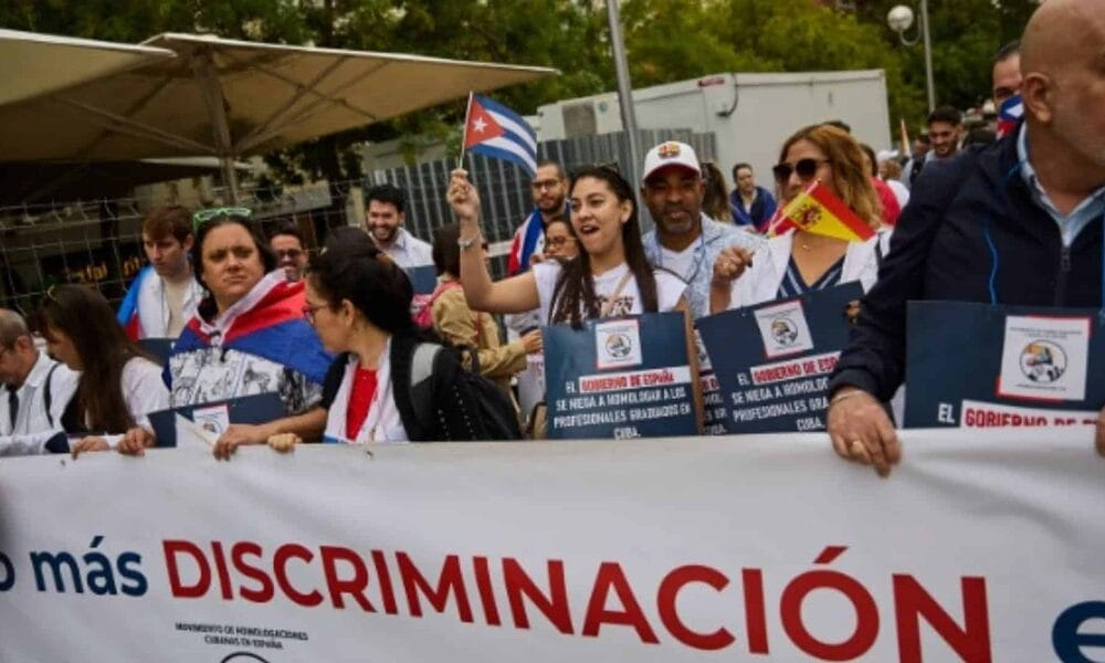 médicos cubanos protesta españa