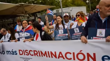 médicos cubanos protesta españa