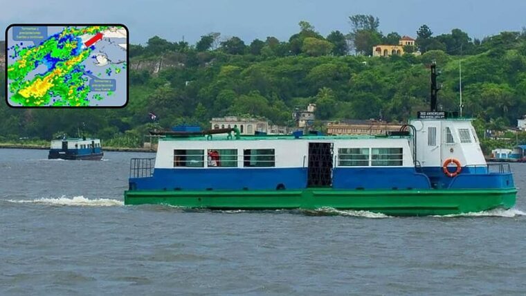 Hasta nuevo aviso: suspenden servicio de la lancha de Regla en La Habana debido al mal tiempo