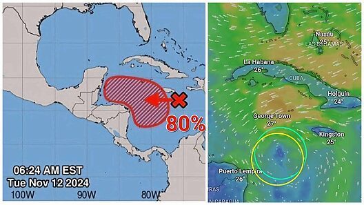 Instituto de Meteorología de Cuba monitorea área con potencial ciclónico al sur de Cuba