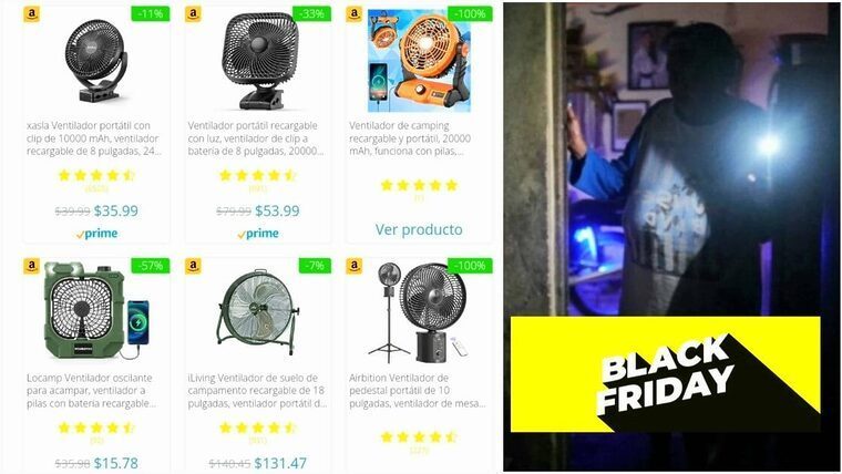 Aprovecha el Black Friday para envíos a Cuba de ventiladores recargables, plantas eléctricas y otros productos esenciales