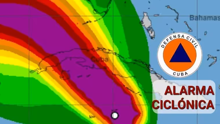 Declaran fase de Alarma Ciclónica para el occidente y centro de Cuba por el huracán Rafael