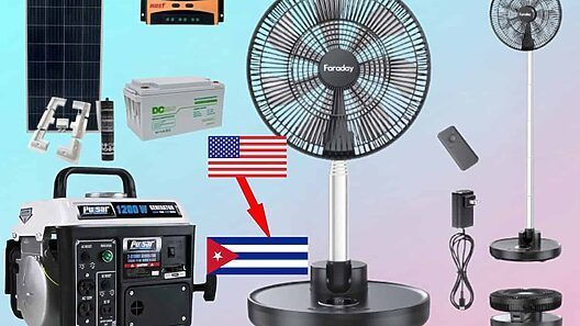 Ventiladores recargables y generadores eléctricos para enviar a Cuba