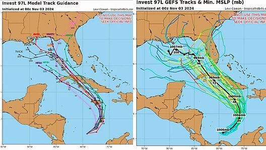 Alerta: Meteorología eleva posibilidades de un potencial ciclón: Modelos de trayectoria cerca del occidente de Cuba antes de entrar a Estados Unidos