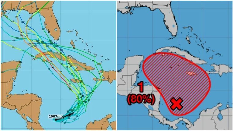 Modelos de trayectoria pasan sobre Cuba. Disponen evacuaciones en el oriente del país