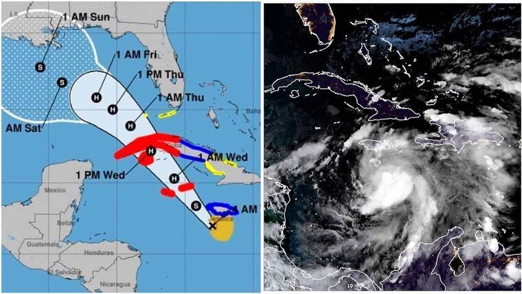 NHC: Rafael próximo a convertirse en Huracán. Trayectorias más probables sobre La Habana, Artemisa y Mayabeque