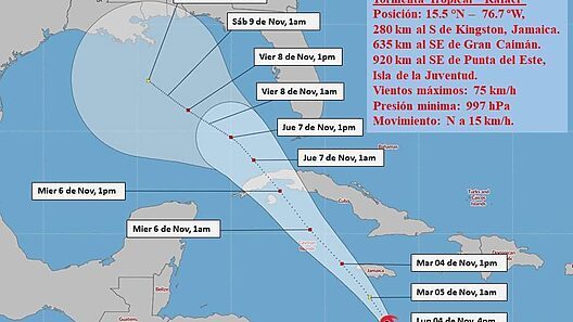 Rafael tocará tierra en Cuba este miércoles como un huracán “más fortalecido”
