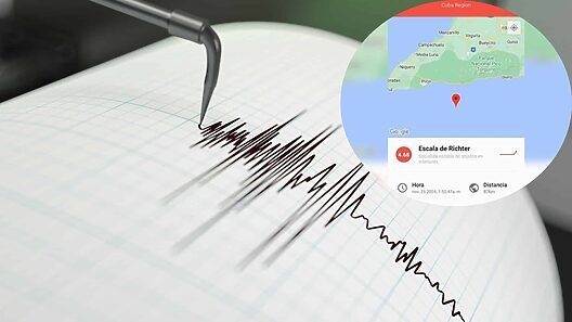 Nuevo sismo perceptible en Cuba de 4.3 grados