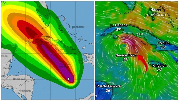 Tormenta Tropical Rafael se intensifica rápidamente y se dirige al occidente de Cuba con lluvias intensas y marejadas