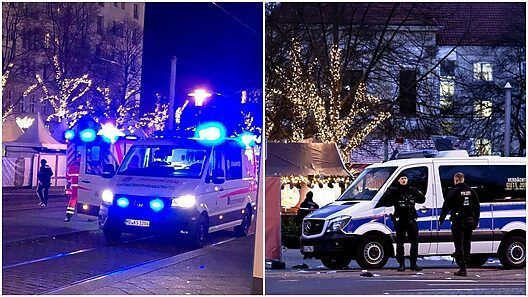 Atropello masivo en mercado navideño en Alemania deja cinco muertos y casi 200 heridos