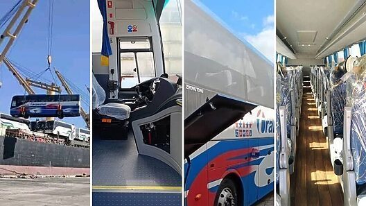 Cuba: reportan arribo de lote de ómnibus nuevos para el Turismo