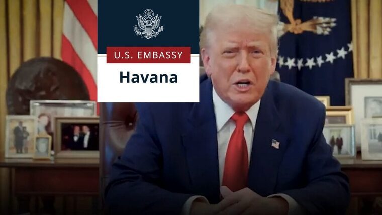 Embajada de Estados Unidos en Cuba publica nuevo mensaje de Trump: Váyanse o los deportaremos «por las malas»