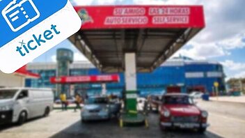 Ticket para la compra de combustible en La Habana