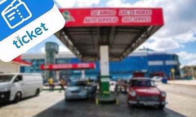 Ticket para la compra de combustible en La Habana