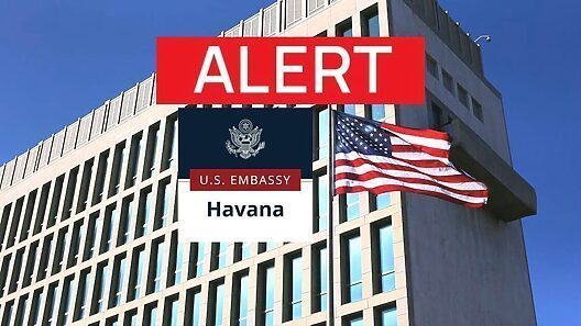 Información de la Embajada de Estados Unidos y advertencia sobre viajes a Cuba