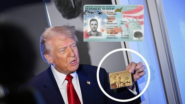 De la Green Card a la Gold Card: Trump presenta una nueva tarjeta de residencia para extranjeros en Estados Unidos