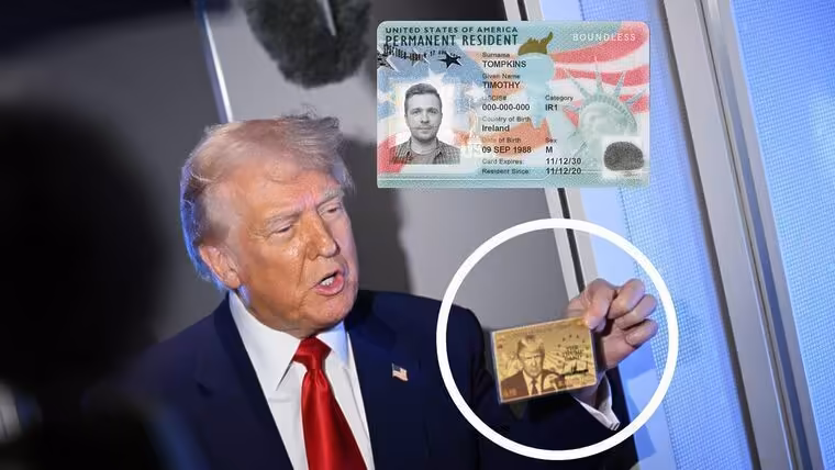De la Green Card a la Gold Card: Trump presenta una nueva tarjeta de residencia para extranjeros en Estados Unidos