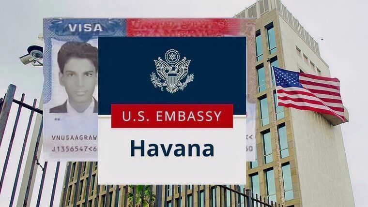 Mensaje de la Embajada de Estados Unidos en Cuba sobre visas