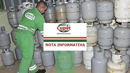 Información de CUPET sobre distribución del gas licuado en Cuba