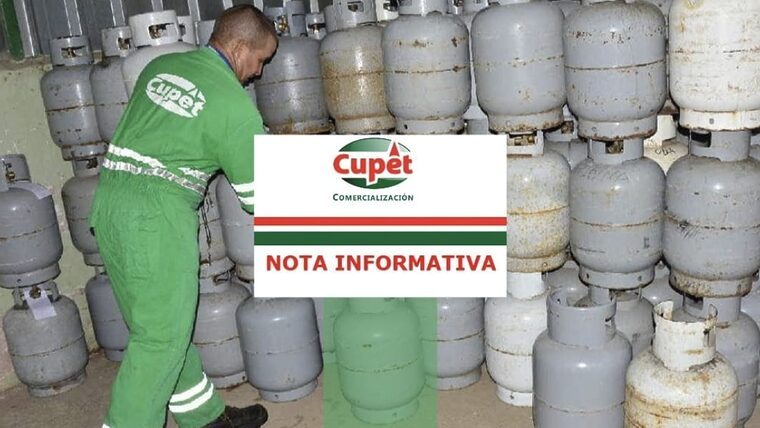 Información de CUPET sobre distribución del gas licuado en Cuba