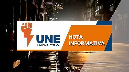 Nota informativa de la Unión Eléctrica sobre estado del Sistema Electroenergético Nacional (SEN)