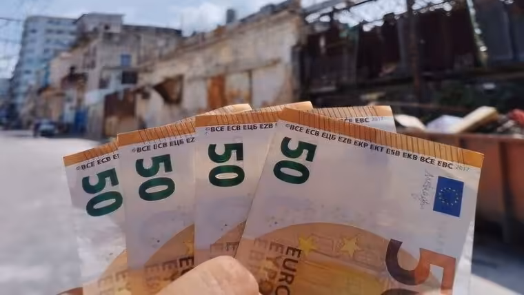 Se dispara el precio del euro en el mercado informal de Cuba. Tasas de cambio hoy