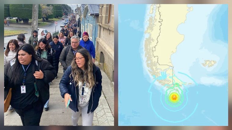Sismo de magnitud 7,4 golpea sur de Chile y Argentina: alerta máxima por tsunami