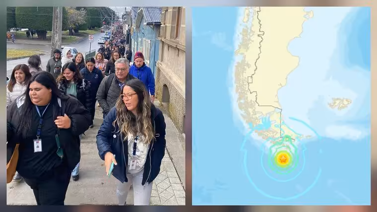 Sismo de magnitud 7,4 golpea sur de Chile y Argentina: alerta máxima por tsunami