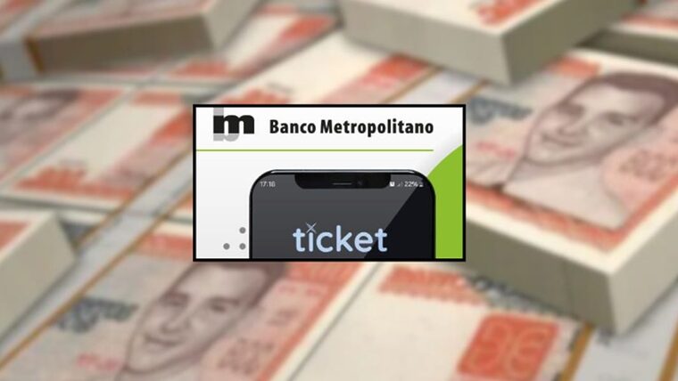 Información del Banco Metropolitano sobre reservas de turnos en Ticket