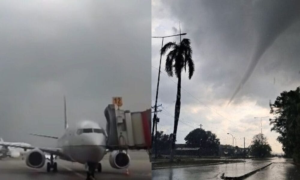 tornado aeropuerto habana cuba