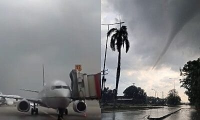 tornado aeropuerto habana cuba