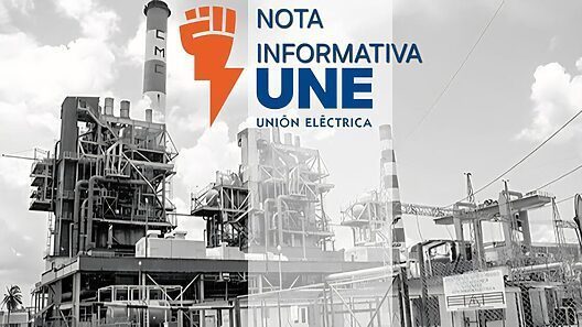 Nota informativa de la Unión Eléctrica sobre agravamiento del déficit energético