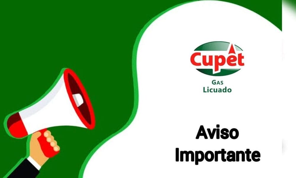 aviso cupet gas licuado