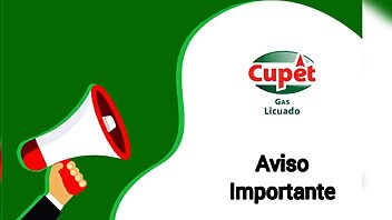 aviso cupet gas licuado