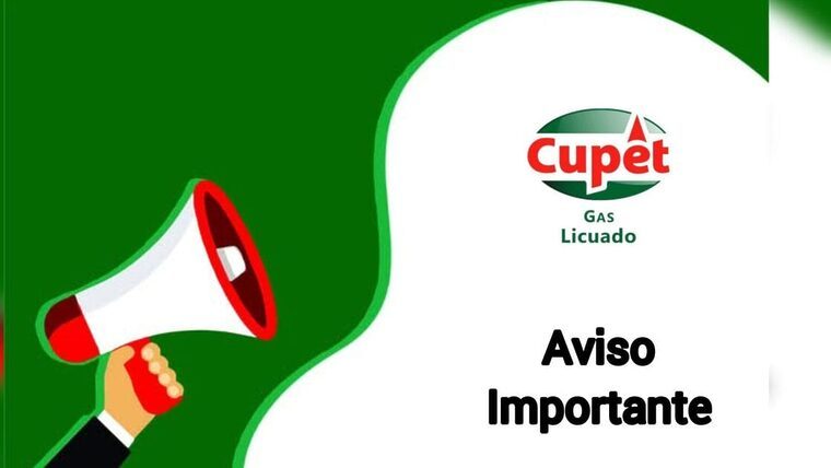 aviso cupet gas licuado