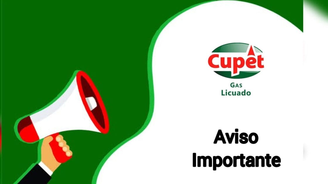 aviso cupet gas licuado