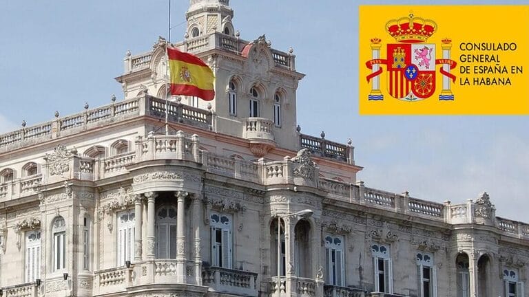 Spanish Consulate credentials in Havana