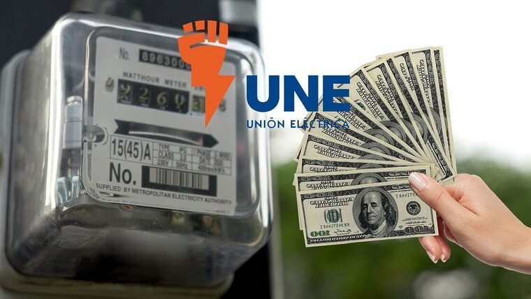 ¿Cobro en dólares de la corriente en Cuba? La UNE aclara en redes