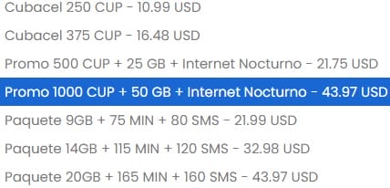 promo suena cuba etecsa miami recarga 
