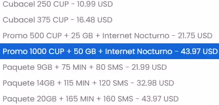 promo suena cuba etecsa miami recarga