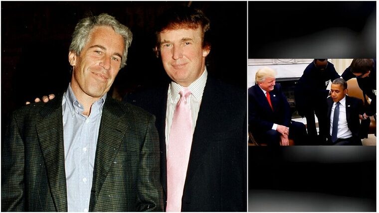 Trump está desesperado por desviar la atención sobre el caso Epstein y publica un video falso arrestando a Obama