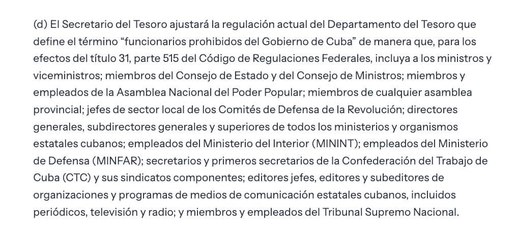 medios sancionados usa